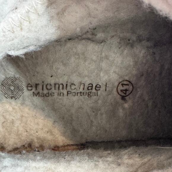 Eric Michael Boots Burgundy Suede Sherpa Lined Wood Clog Booties - Picture 7 of 8